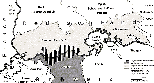 Strukturmodell Hochrhein - Projektgebiet